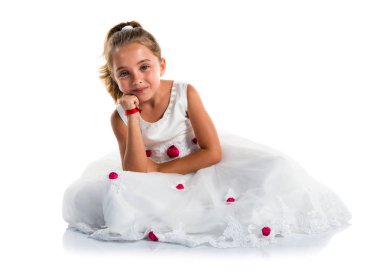 Küçük Prenses kız düşünme