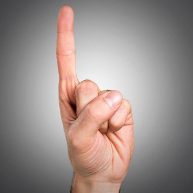 Bir sayma adamın elini