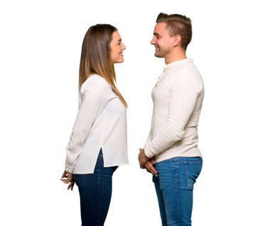 Sevgililer günü ile mutlu ifade içinde birleştirmek