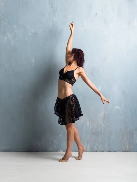 Ballerina Danza Sfondo Parete Grunge — Foto Stock