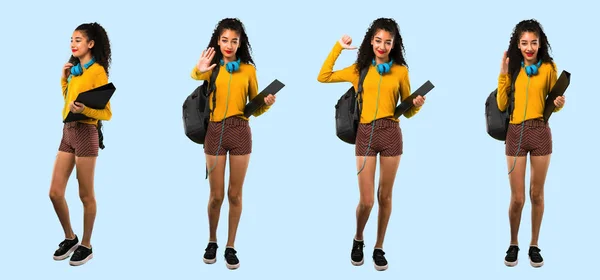 Set von Teenager-Student Mädchen — Stockfoto