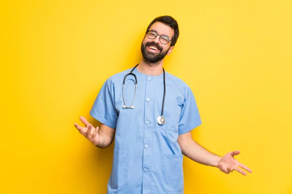 Surgeon Doctor Man Smiling — Stock Photo, Image