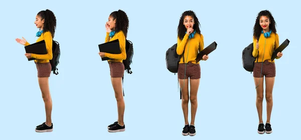 Set von Teenager-Student Mädchen — Stockfoto