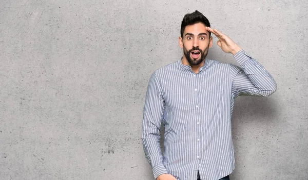 Elegante Man Met Shirt Heeft Net Realiseerde Iets Voornemens Oplossing — Stockfoto
