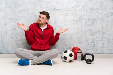 Redhead spor adam şüphejest yapma