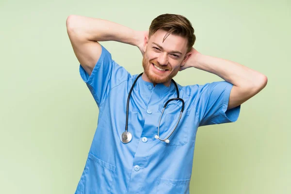 Chirurg Arzt Mann Lacht — Stockfoto