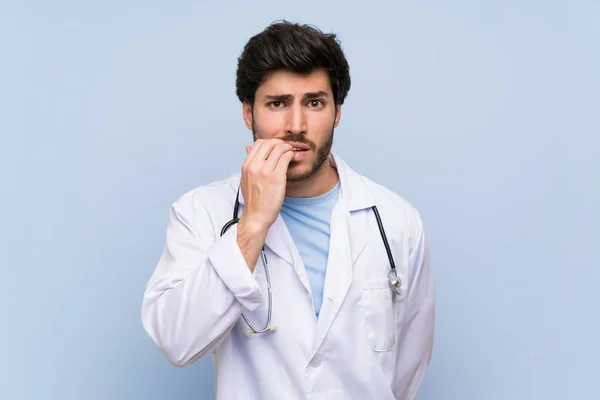 Doctor Man Nervous Scared — Stock Photo, Image