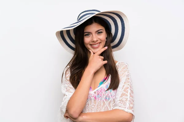 Adolescente Chica Vacaciones Verano Riendo —  Fotos de Stock