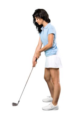 Genç golfçü kadın