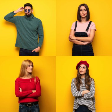 Kişi ile karıştırmayın yüz ifadesi ısırıkları dudak iken