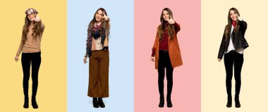 Başparmakları havada kadınlar çünkü iyi bir şey oldu.