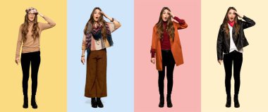 Kadın seti sadece bir şey fark etti ve çözüm niyetinde