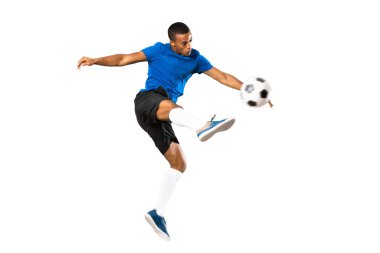 Afrikalı Amerikalı futbolcunun tam boy çekimi...