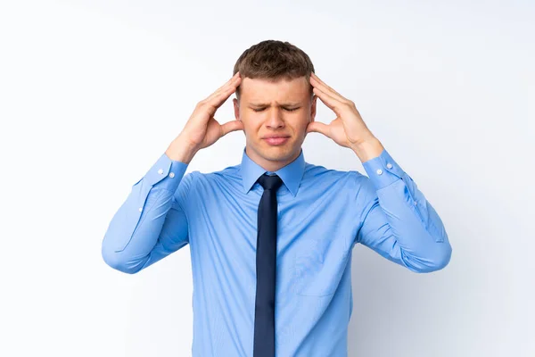 Young Handsome Businessman Unhappy Frustrated Something Negative Facial Expression — Stock Photo, Image