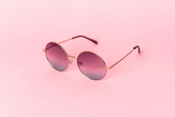 Stylish Sunglasses Color Background — Stock Photo, Image