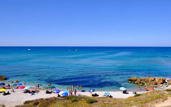 Capo San Marco beach, sardinian beach in Cabras — Stock Photo, Image