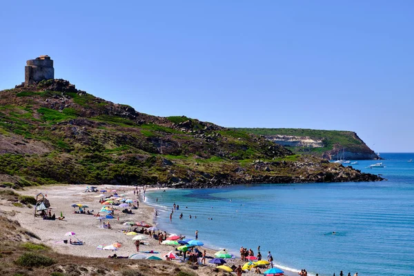 Capo San Marco Beach, sardiska stranden i Cabras — Stockfoto