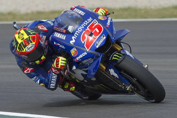 Motorista Maverick Vinales Monster Energy Grand Prix Catalunha Motogp Circuito — Fotografia de Stock