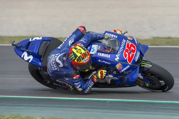 Conductor Maverick Vinales Gran Premio Monster Energy Cataluña Motogp Circuito — Foto de Stock