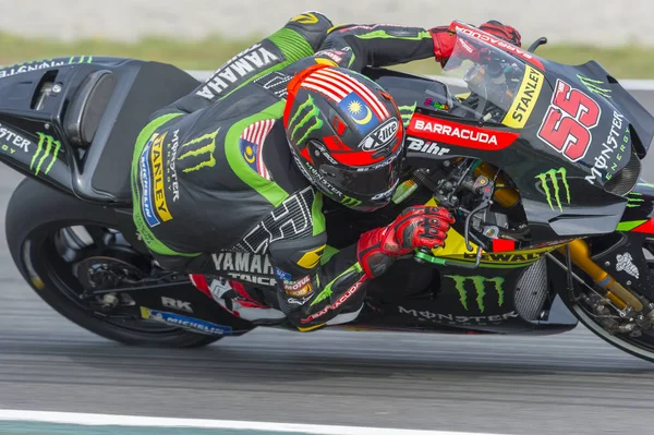 Sürücü Hafizh Syahrin Canavar Enerji Catalonia Motogp Devre Katalonya Grand — Stok fotoğraf