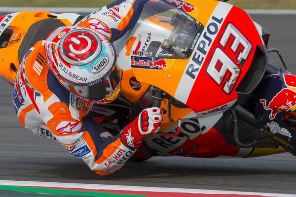 Řidič Marc Marquez Monster Energy Grand Prix Katalánska Motogp Okruhu — Stock fotografie