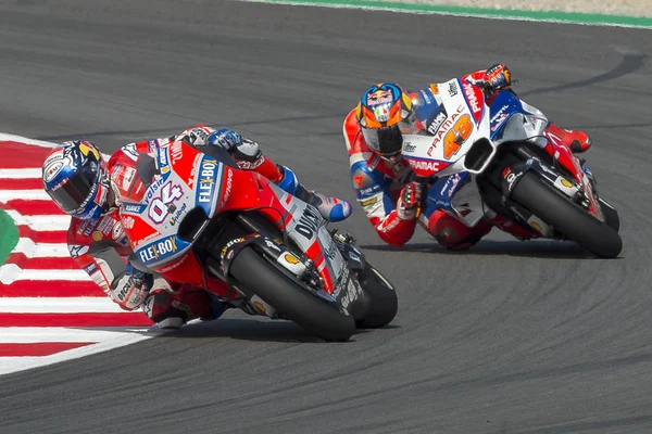 Conductor Andrea Dovizioso Gran Premio Monster Energy Cataluña Motogp Circuito — Foto de Stock