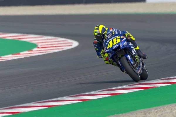 Autista Valentino Rossi Monster Energy Grand Prix Della Catalogna Motogp — Foto Stock