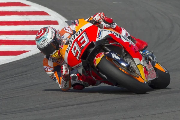 Autista Marc Marquez Monster Energy Grand Prix Della Catalogna Motogp — Foto Stock