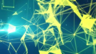 Parçacıklar ve bağlantıları ile arka plan