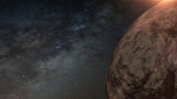 銀河や星の背景アニメーション — ストック動画