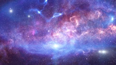 Galaksi ve yıldızların arkaplanı