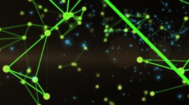 Parçacıklar ve bağlantıları ile arka plan