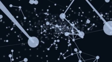 Parçacıklar ve bağlantıları ile arka plan