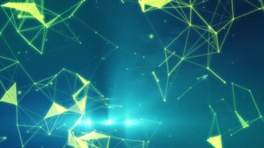 Parçacıklar ve bağlantıları ile arka plan