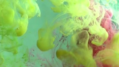 Su animasyon arka planda mürekkep