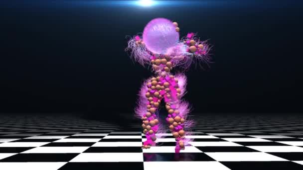 Figure Animated Dancing — Stock Video
