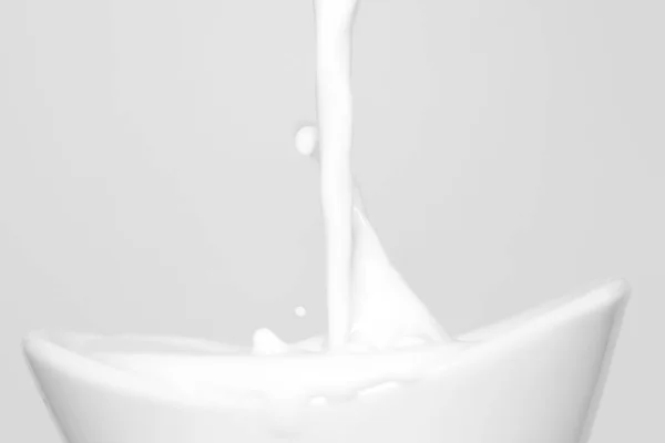 Lait Éclaboussure Macro Fond — Photo