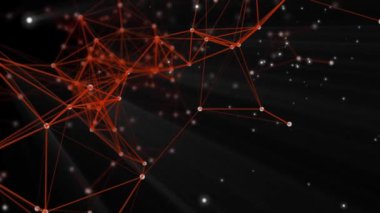 Parçacıklar ve bağlantıları ile arka plan