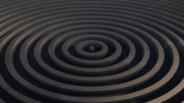 Soyut 3d daireler resimde arka plan