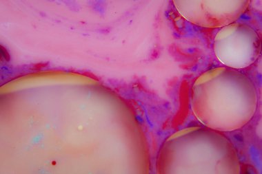 Renkli arka plan ile mürekkep, sabun