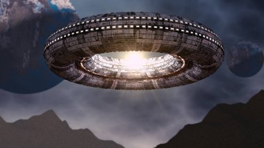3D görüntüleme. Gelecekteki tanımlanamayan uçan nesne