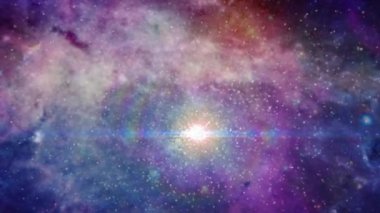 Galaksi ve yıldızların arkaplan animasyonu