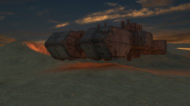 3D görüntüleme. Gelecekteki tanımlanamayan uçan nesne