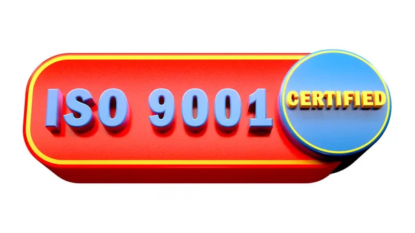 Iso 9001 Text Render — Stock Photo, Image