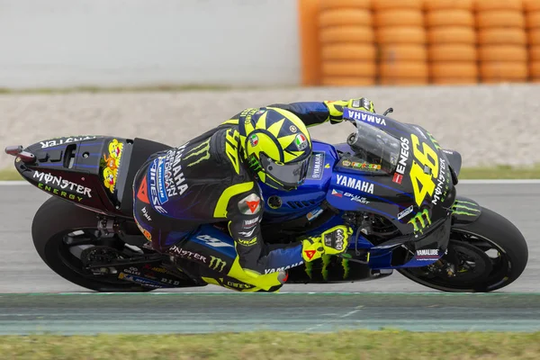 Valentino Rossi Katalonya Motogp Grand Prix Devresi Nde Barselona Spanya — Stok fotoğraf