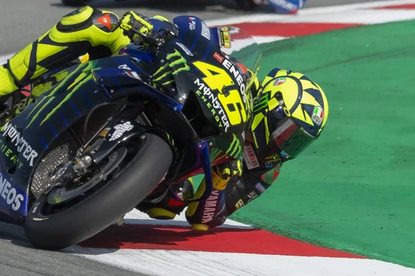 Valentino Rossi Katalonya Motogp Grand Prix Devresi Nde Barselona Spanya — Stok fotoğraf