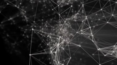 Parçacıklar ve bağlantıları ile arka plan