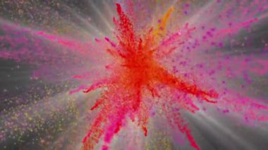 Havai fişek ve animasyonlu arka plan animasyonu