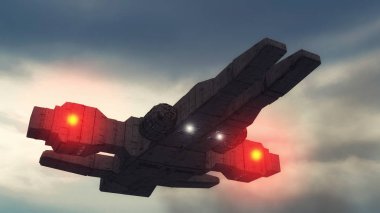 3D görüntüleme. Gelecekteki tanımlanamayan uçan nesne