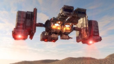 3D görüntüleme. Gelecekteki tanımlanamayan uçan nesne